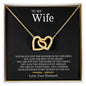 To My Wife | Interlocking Hearts necklace