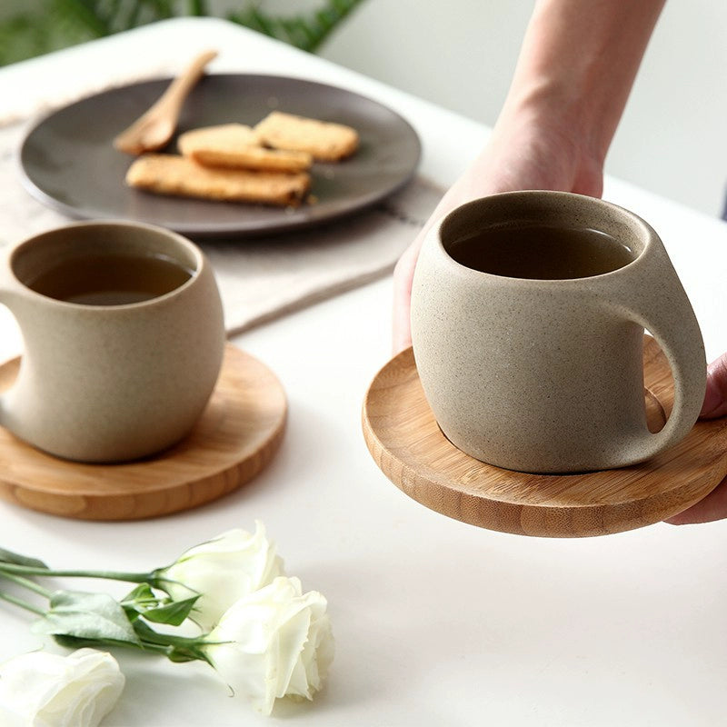 Espresso Mug with Bamboo Saucer