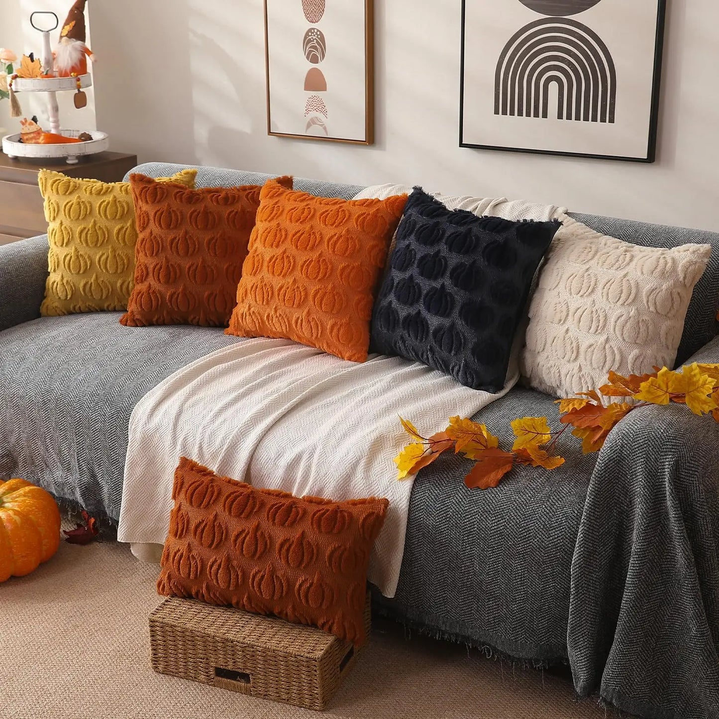 Autumn Pumpkin Pillow Covers